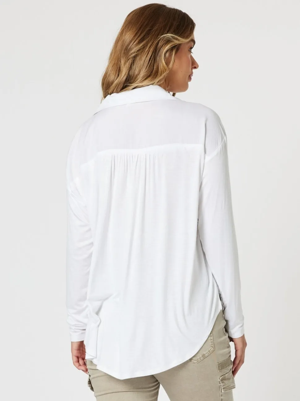 Paige Garment Washed Shirt - White