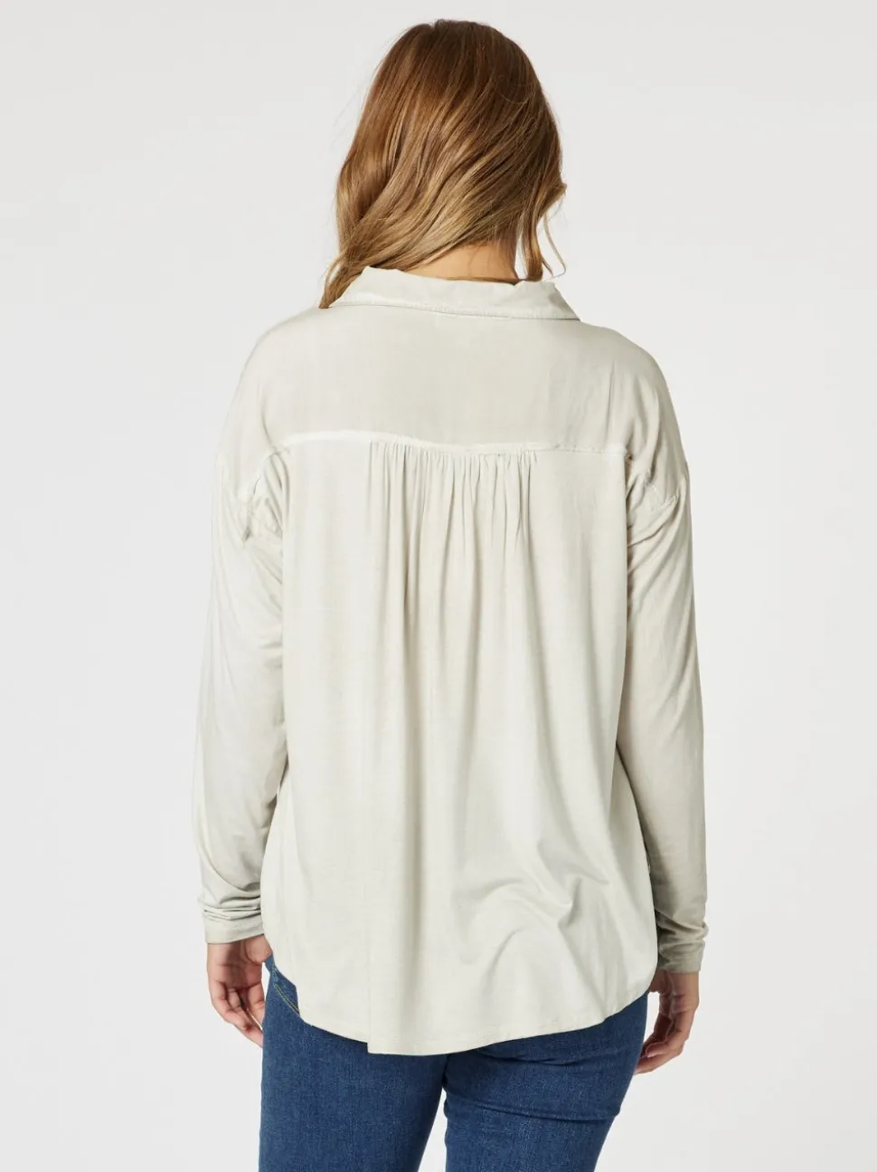 Paige Garment Washed Shirt - Natural