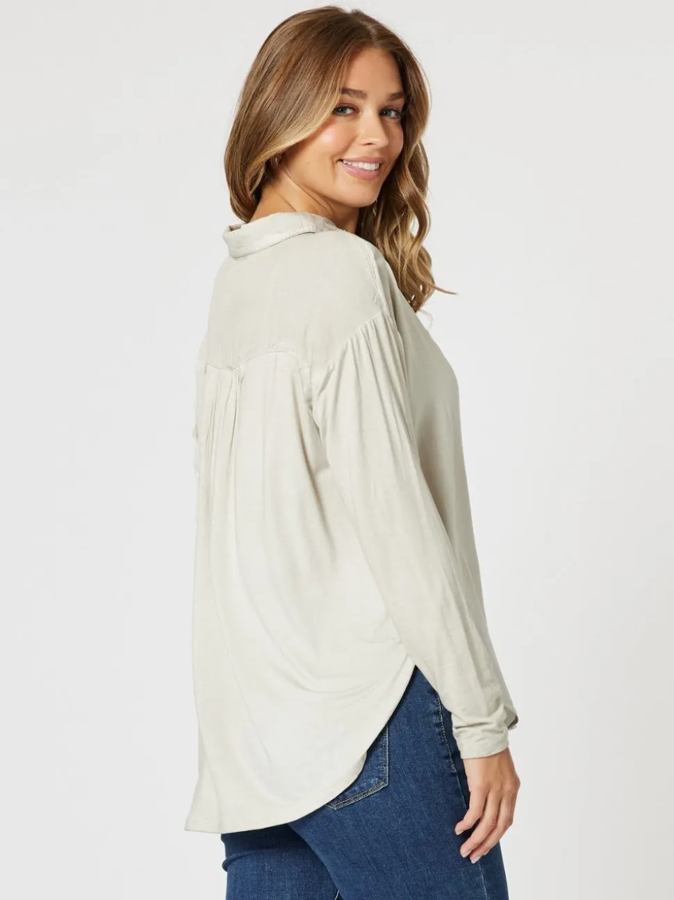 Paige Garment Washed Shirt - Natural