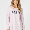 Paris Long Sleeve Tee - Pink