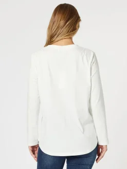 Paris Long Sleeve Tee - White