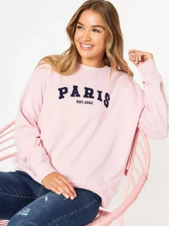Paris Sweatshirt - Pink