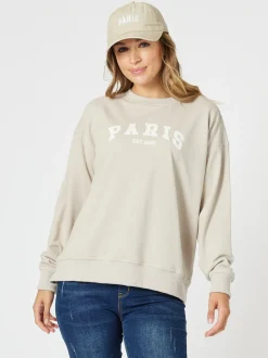 Paris Sweatshirt - Stone