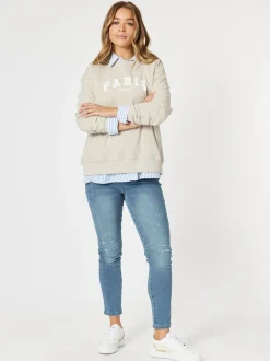 Paris Sweatshirt - Stone