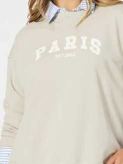 Paris Sweatshirt - Stone