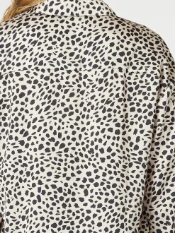 Pebble Spot Print Shirt - Natural/Black