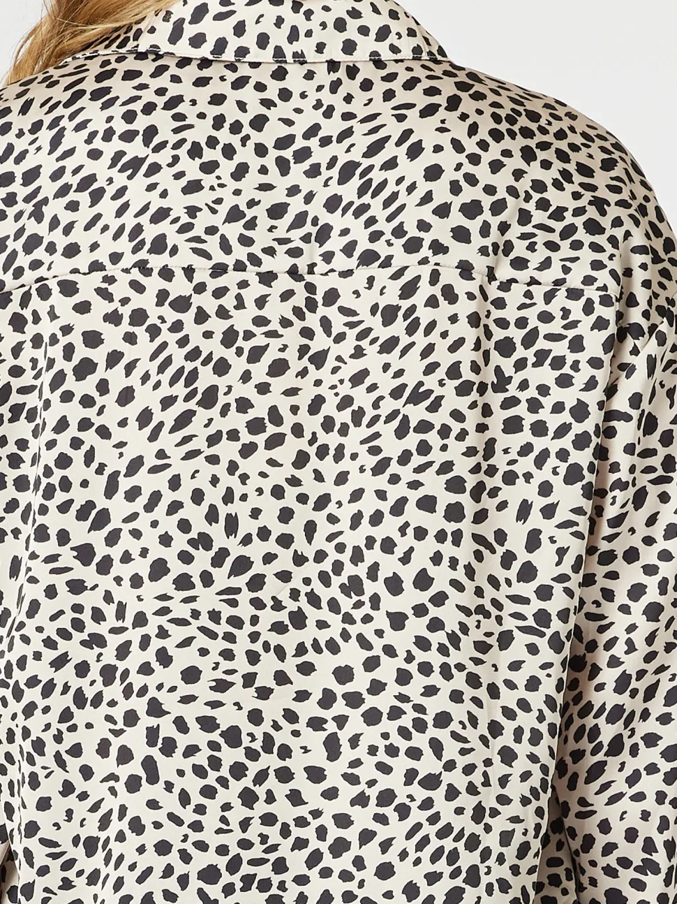 Pebble Spot Print Shirt - Natural/Black