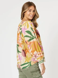 Promenade Floral Print Top - Multi