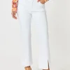 Republic Straight Leg Split Jean - White
