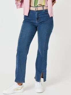 Republic Straight Leg Split Jean - Denim