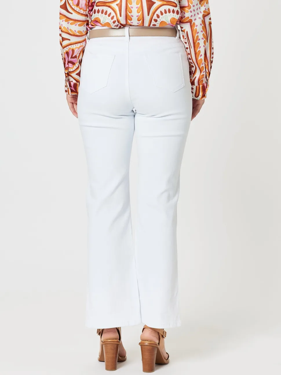 Republic Straight Leg Split Jean - White