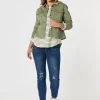 Retro Denim Jacket - Khaki