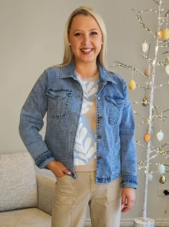 Retro Denim Jacket - Washed Denim