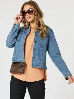 Retro Denim Jacket - Washed Denim