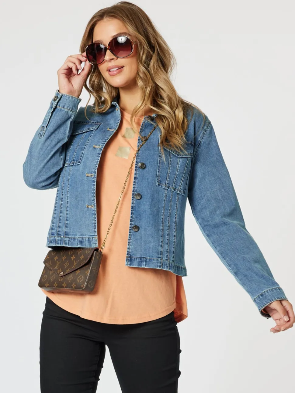 Retro Denim Jacket - Washed Denim