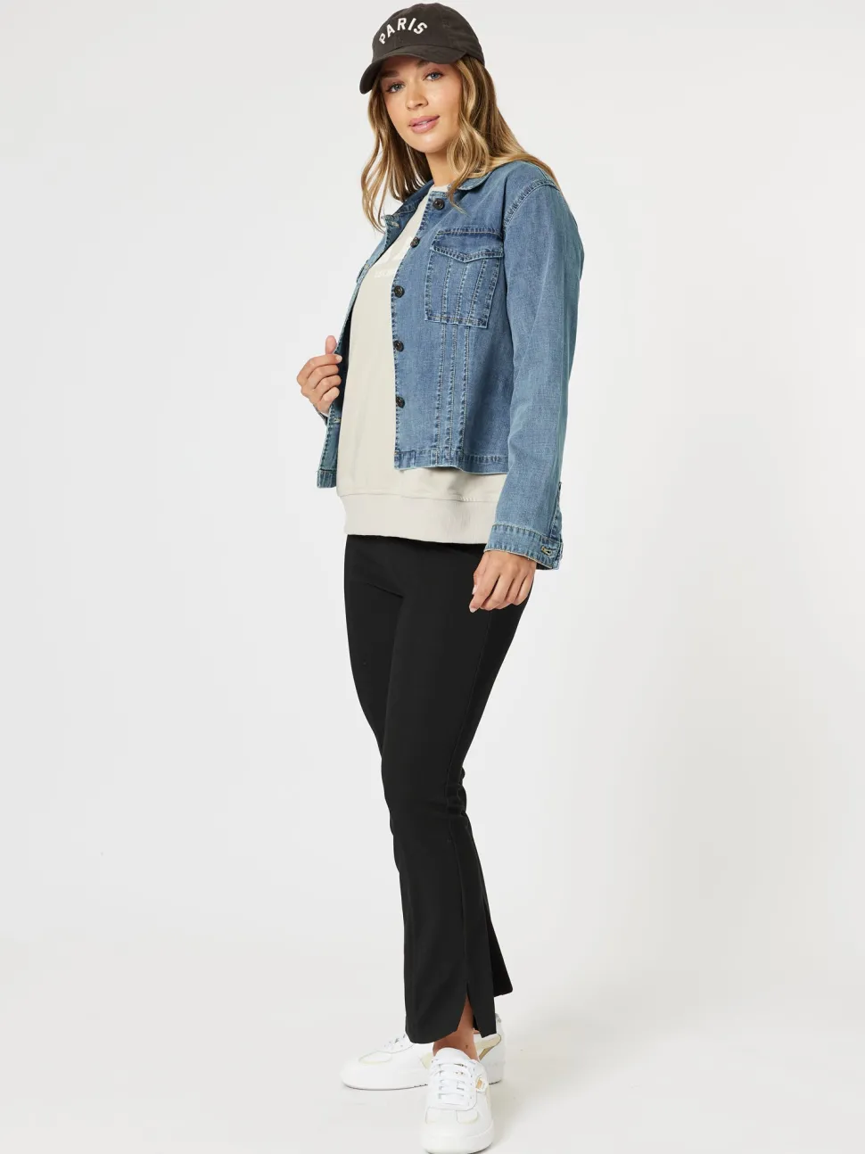 Retro Denim Jacket - Washed Denim