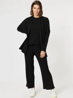 Ribbed Lounge Pant - Black