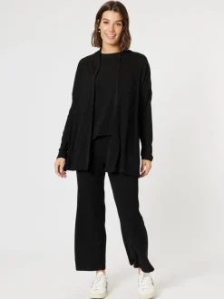 Ribbed Lounge Top - Black