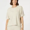 Ribbed Lounge Top - Natural