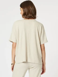 Ribbed Lounge Top - Natural