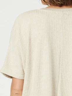 Ribbed Lounge Top - Natural