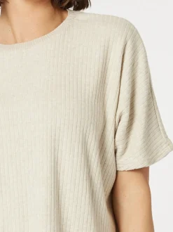 Ribbed Lounge Top - Natural