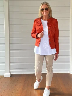 Rose All Day Long Sleeve Top - White