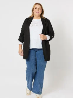 Rose All Day Long Sleeve Top - White