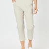 Santorini Cotton Capri Pant - Stone