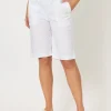 Santorini Cotton Pull On Short - White