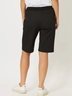 Santorini Cotton Pull On Shorts - Black