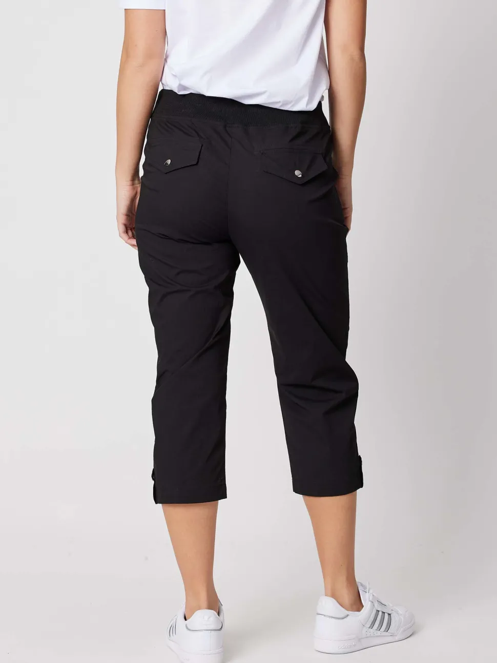 Santorini Cropped Pant - Black
