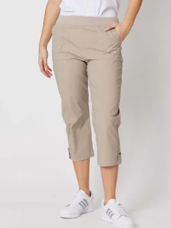 Santorini Cropped Pant - Natural