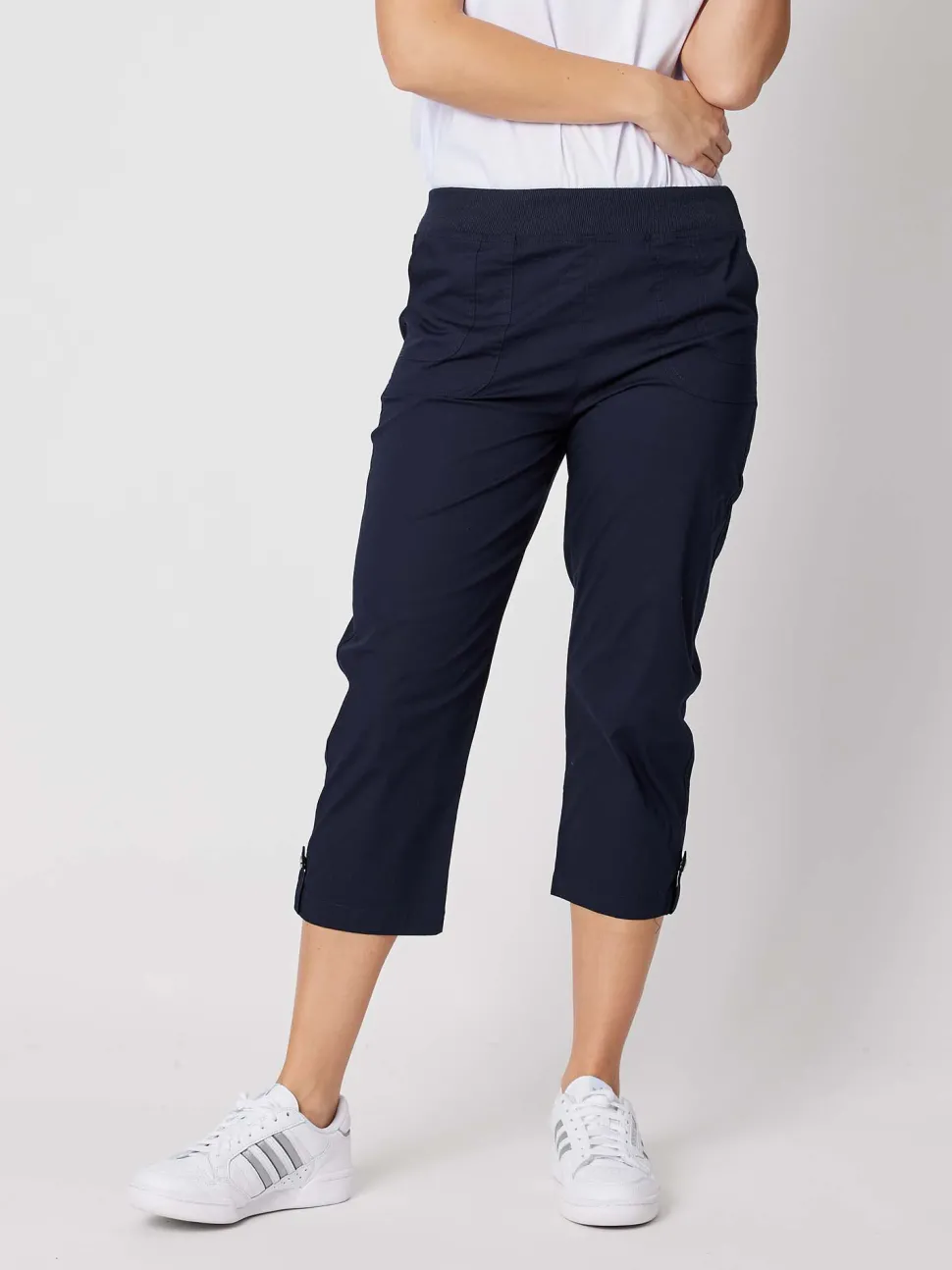 Santorini Cropped Pant - Navy