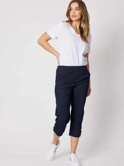 Santorini Cropped Pant - Navy