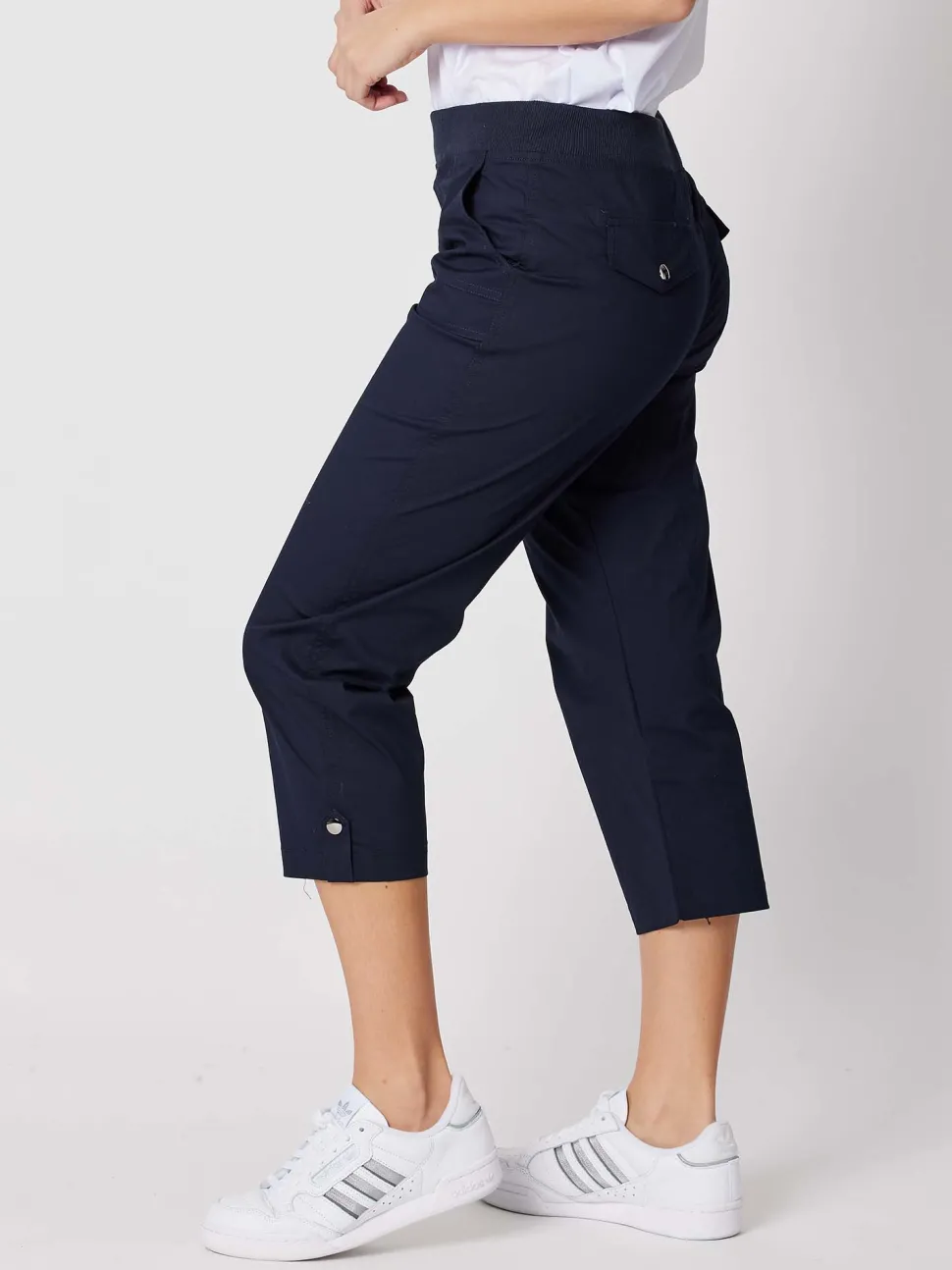 Santorini Cropped Pant - Navy
