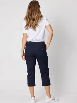 Santorini Cropped Pant - Navy