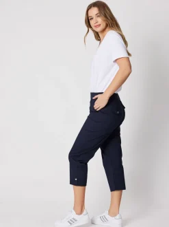 Santorini Cropped Pant - Navy