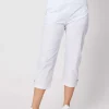 Santorini Cropped Pant - White