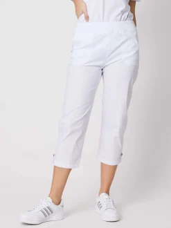 Santorini Cropped Pant - White