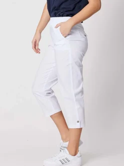 Santorini Cropped Pant - White