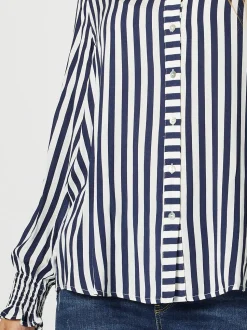 Soho Stripe Print Shirt - Navy/White