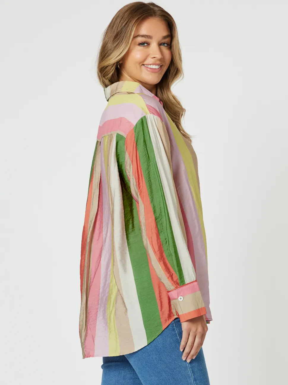 Spice Stripe Print Shirt - Spice