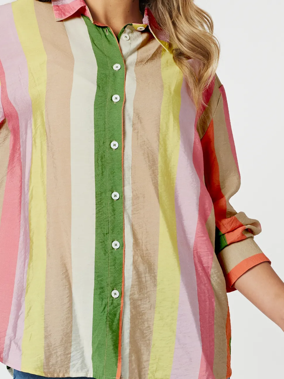 Spice Stripe Print Shirt - Spice