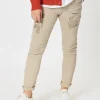 Stella Patch High Rise Slim Leg Jean - Natural