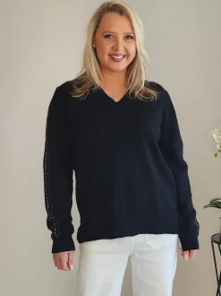 Stitch Knit - Black