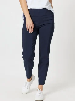 Stretch Full Length Bengaline Pant - Navy