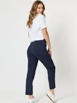 Stretch Full Length Bengaline Pant - Navy