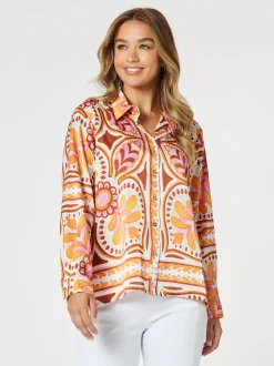Studio Floral Print Shirt - Fig
