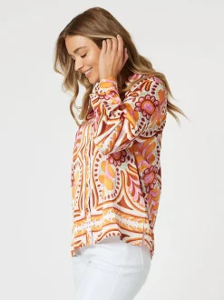 Studio Floral Print Shirt - Fig
